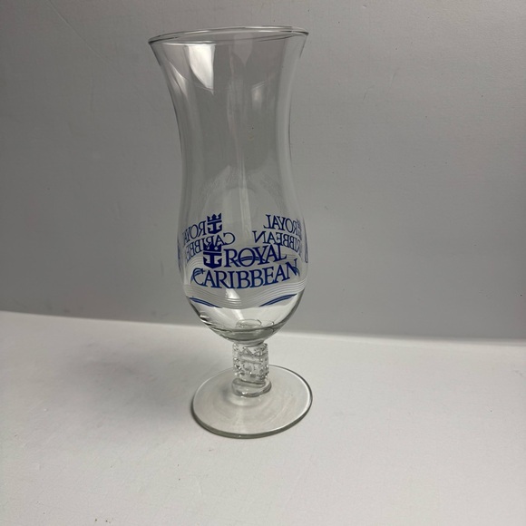 Vintage Royal Caribbean Cruise Tall Hurricane Cocktail Glass - Picture 5 of 5